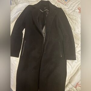 DKNY Black Trench Coat for Women